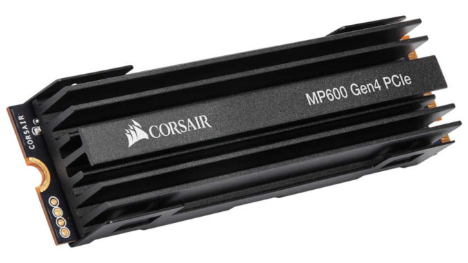MP600 Gen4 PCIe SSD von Corsair mit passiver Kühlung