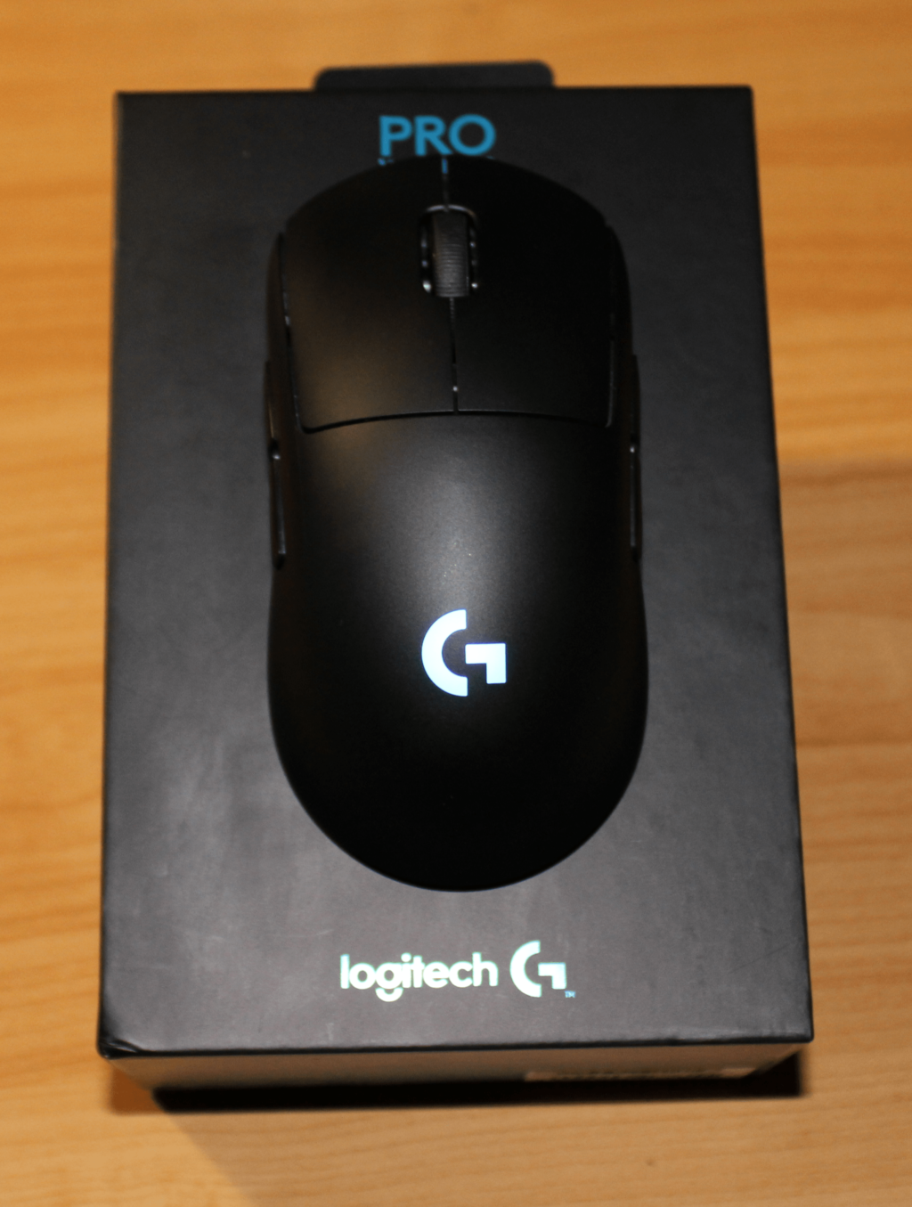 Logitech Pro Wireless auf dem Karton