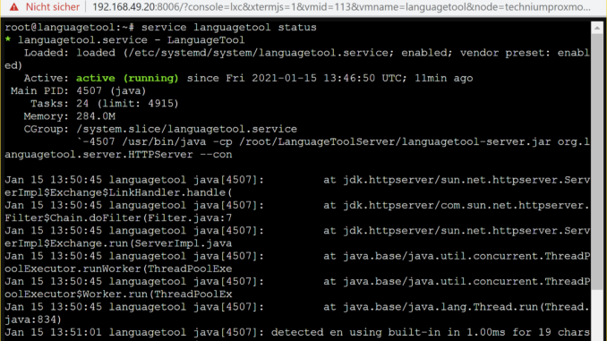 LanguageTool Server installieren - Tutorial - Service
