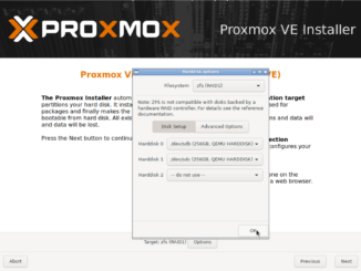 Установка proxmox на raid 1