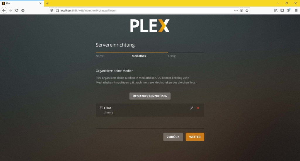 Debian 10 Plex Server - Mediathek