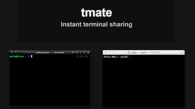 Debian tmate installieren