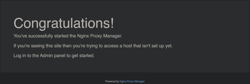 Unraid Nginx Proxy Manager gestarted
