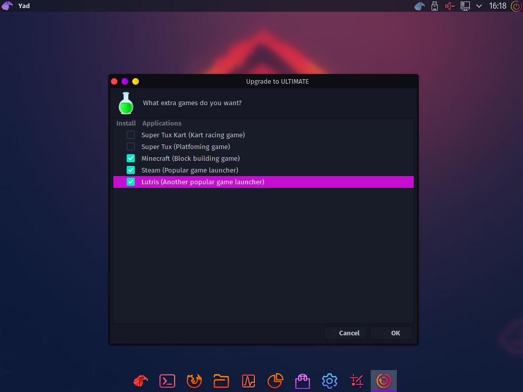 Installez Garuda Linux - mise à niveau1