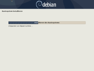 Debian 10.8.0 Server installieren - installing