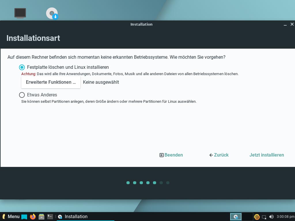 Linux Lite 5.2 installieren Tutorial Technium