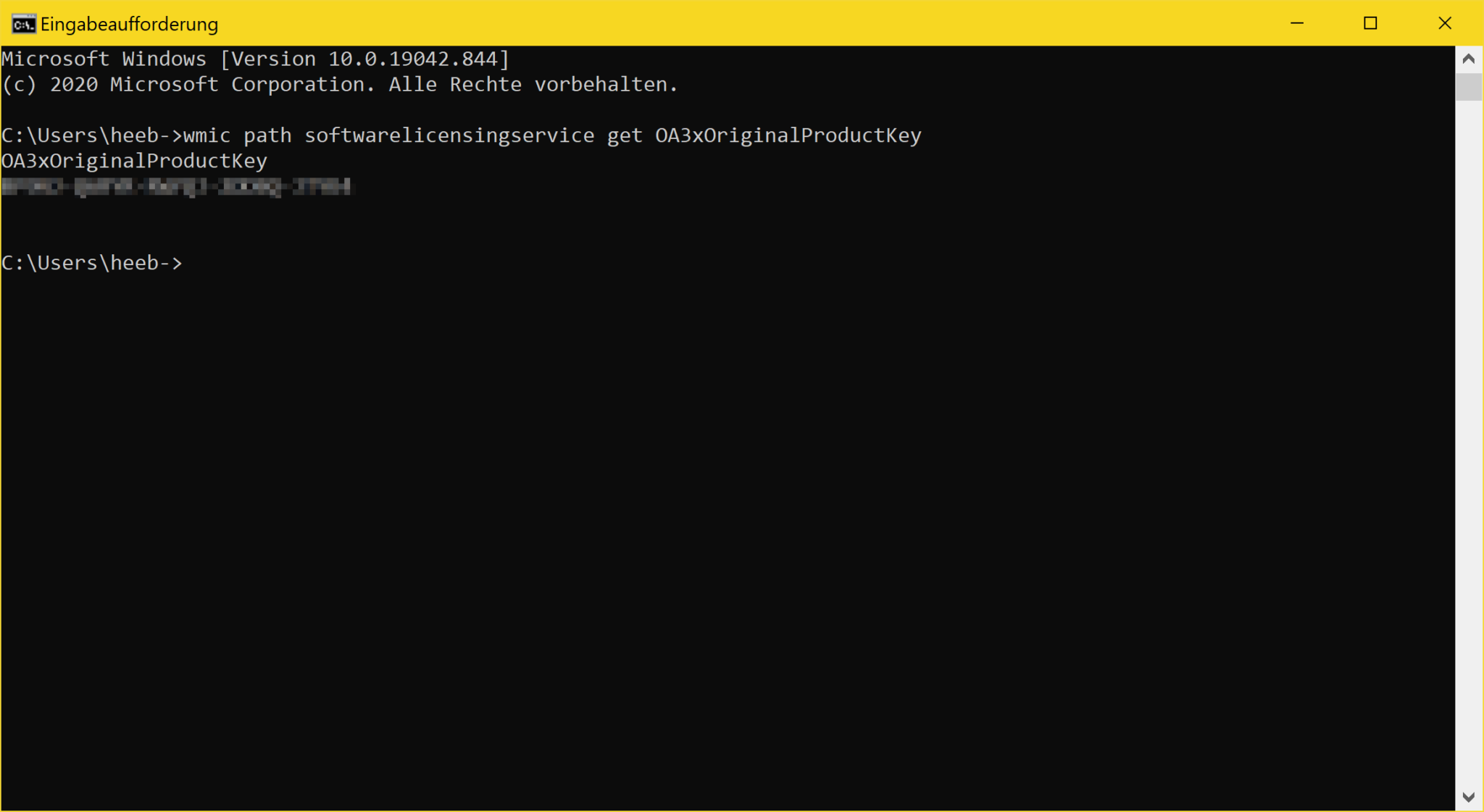 Windows 10 key in cmd auslesen tutorial technium