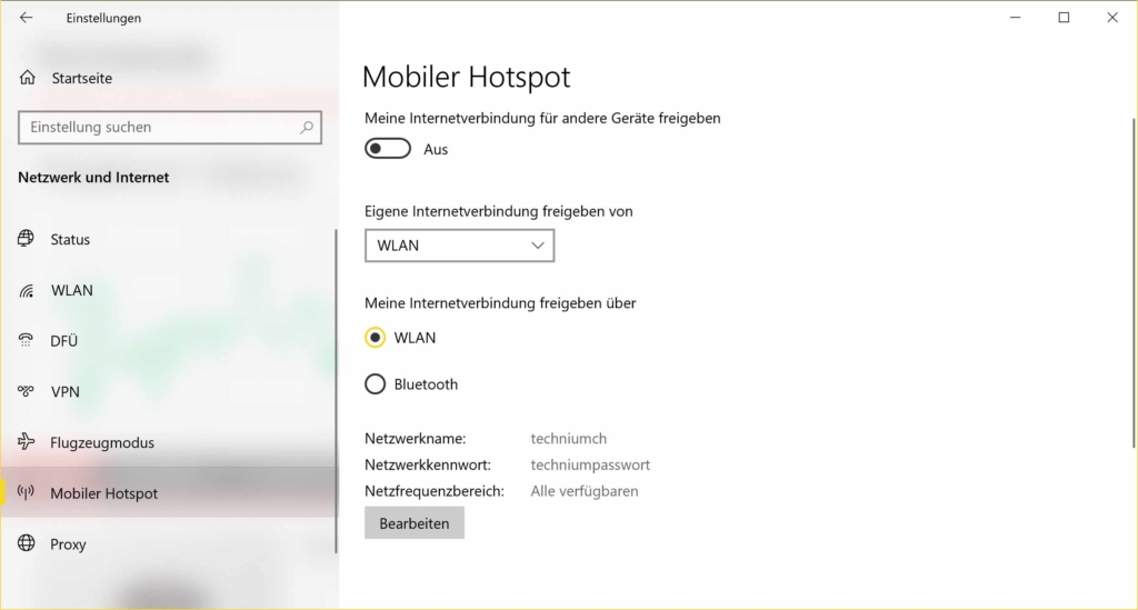 Windows 10 Hotspot - Mobiler Hotspot