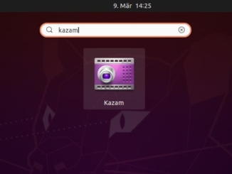 Debian Screen recording mit Kazam - start kazam