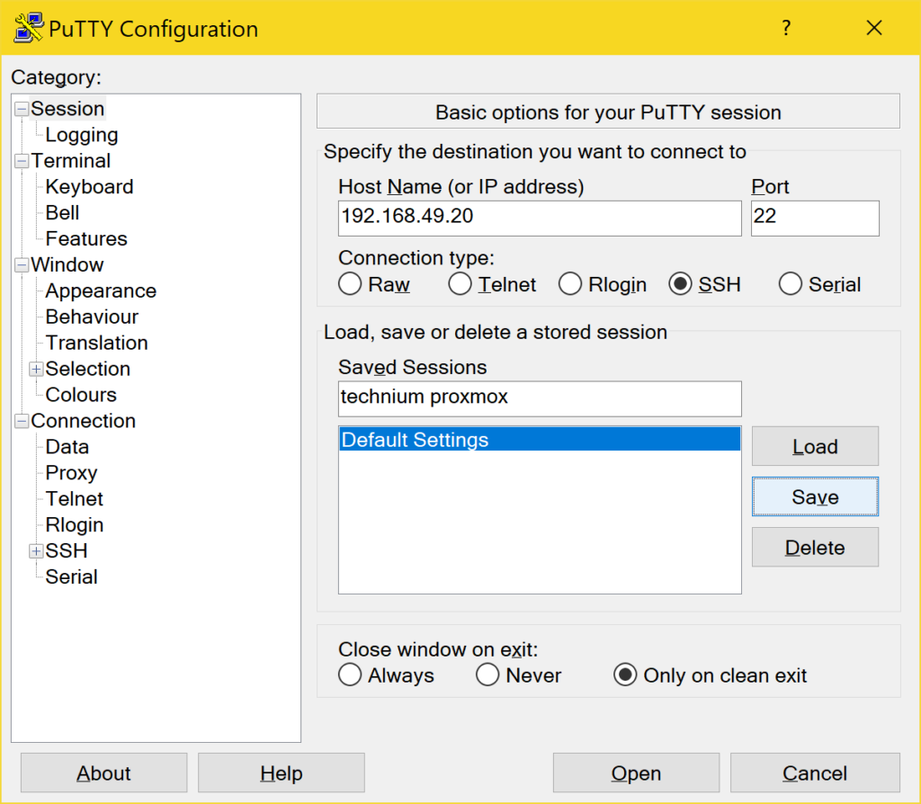 PuTTY richtig verwenden Tutorial Technium