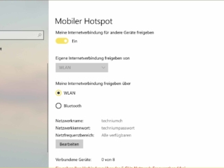 Windows 10 Hotspot - Hotspot aktivieren