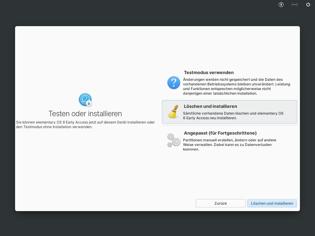 Installer Elementary OS 6 - désinstaller et installer