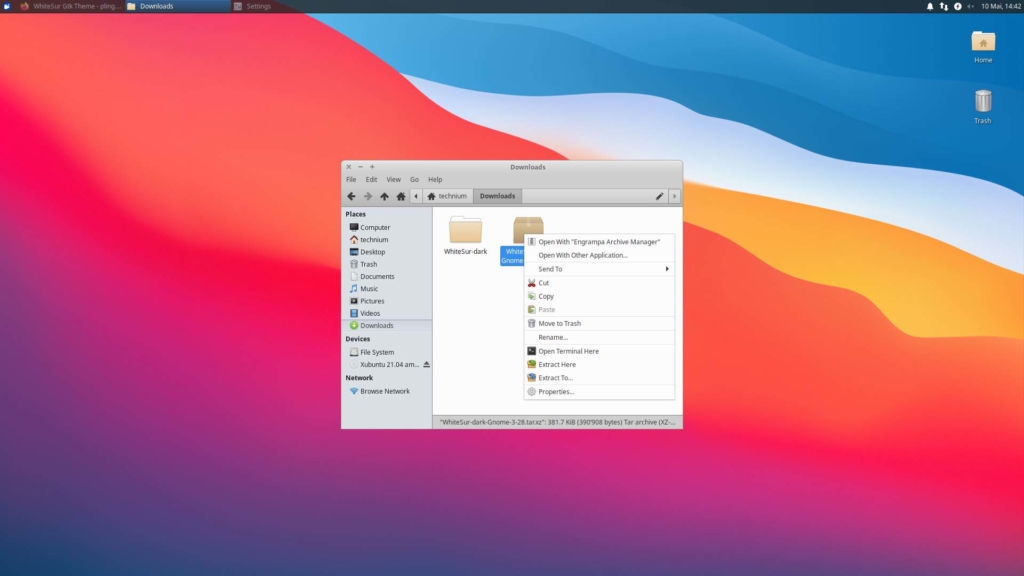 Installer le thème Xubuntu macOS - Télécharger WhiteSur