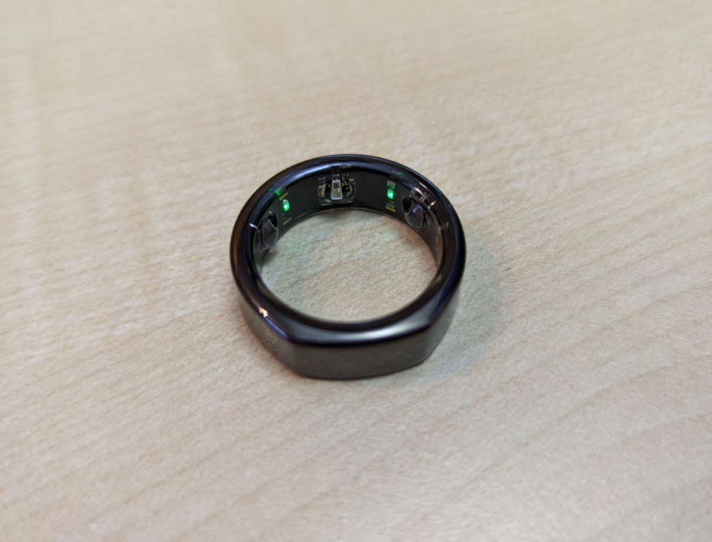 Oura ring 3 im test - LED grün