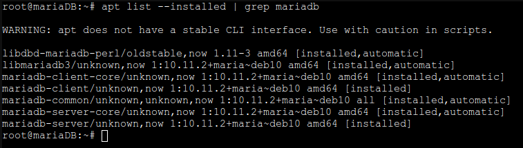 MariaDB 10.11.2 installieren Debian 11 Debian 10 installed