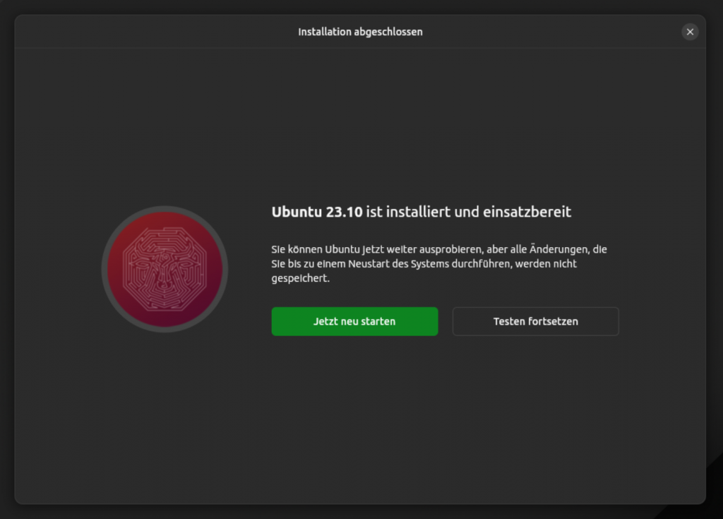Ubuntu 23.10 installieren Tutorial 12