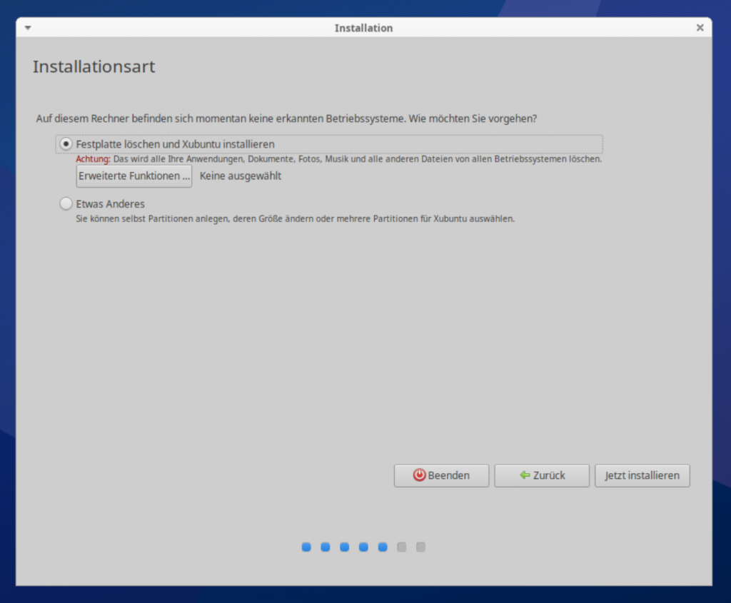 Xubuntu 23.10 installieren Tutorial 5