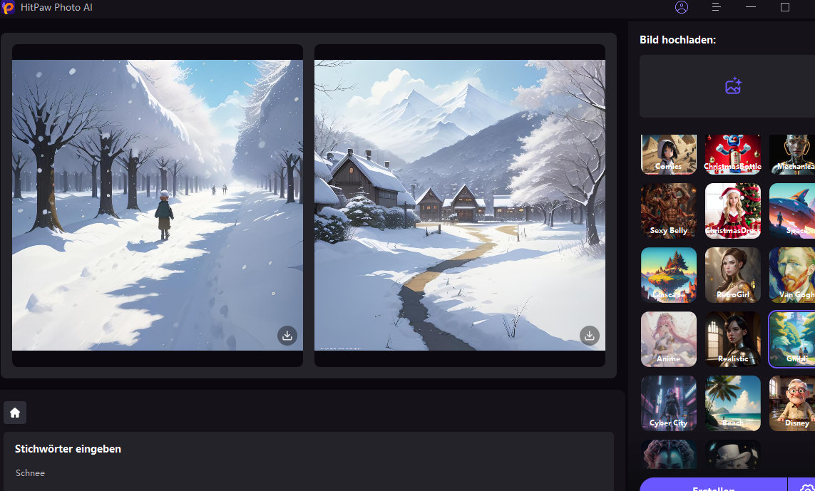 Verbessern Sie mit AI Ihre Bildqualität, lassen Sie Objekte und
