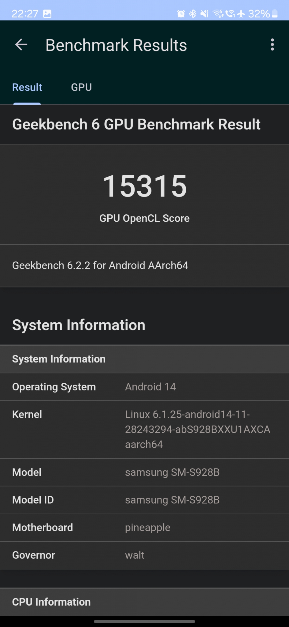 Geekbench 6 GPU Benchmark