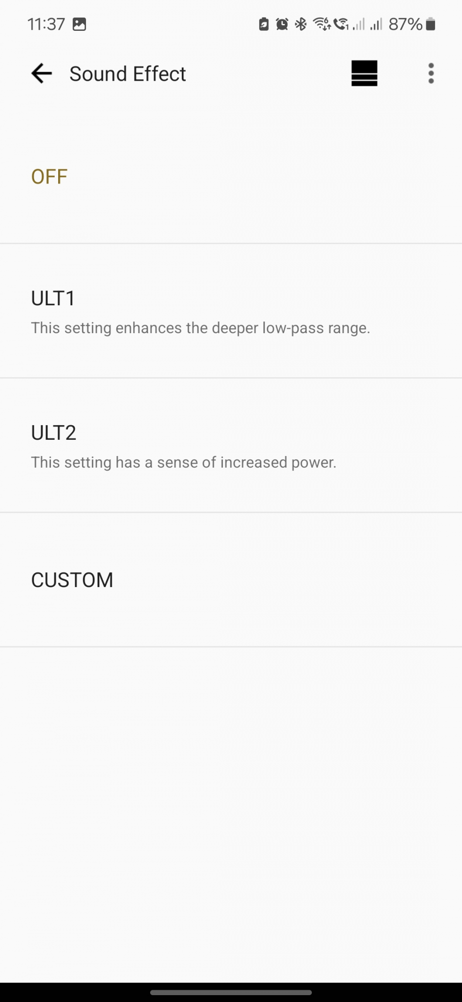 Sony ULT FIELD 7 App Sound Effect