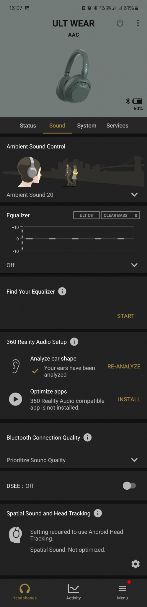 Sony ULT WEAR App Sound