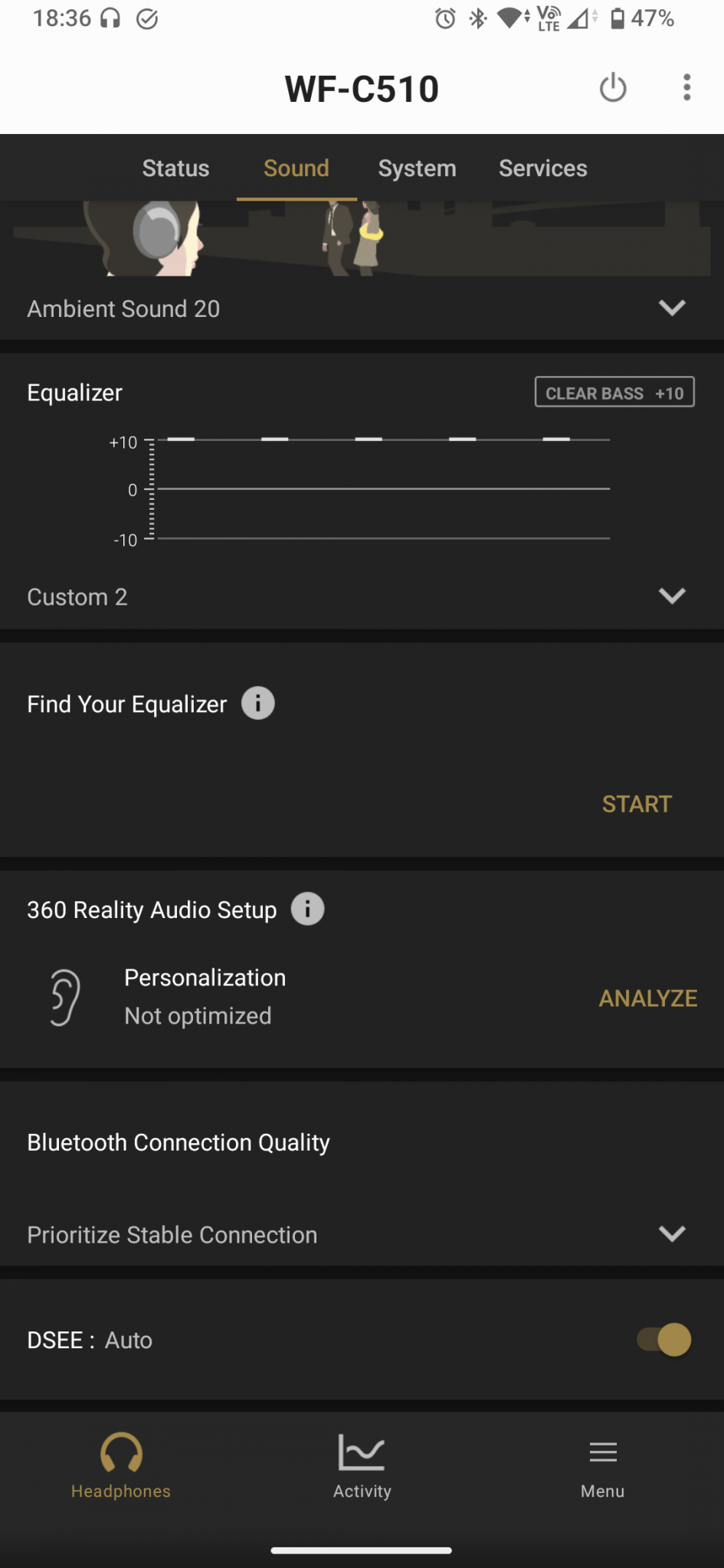 Sony WF C510 App Sound