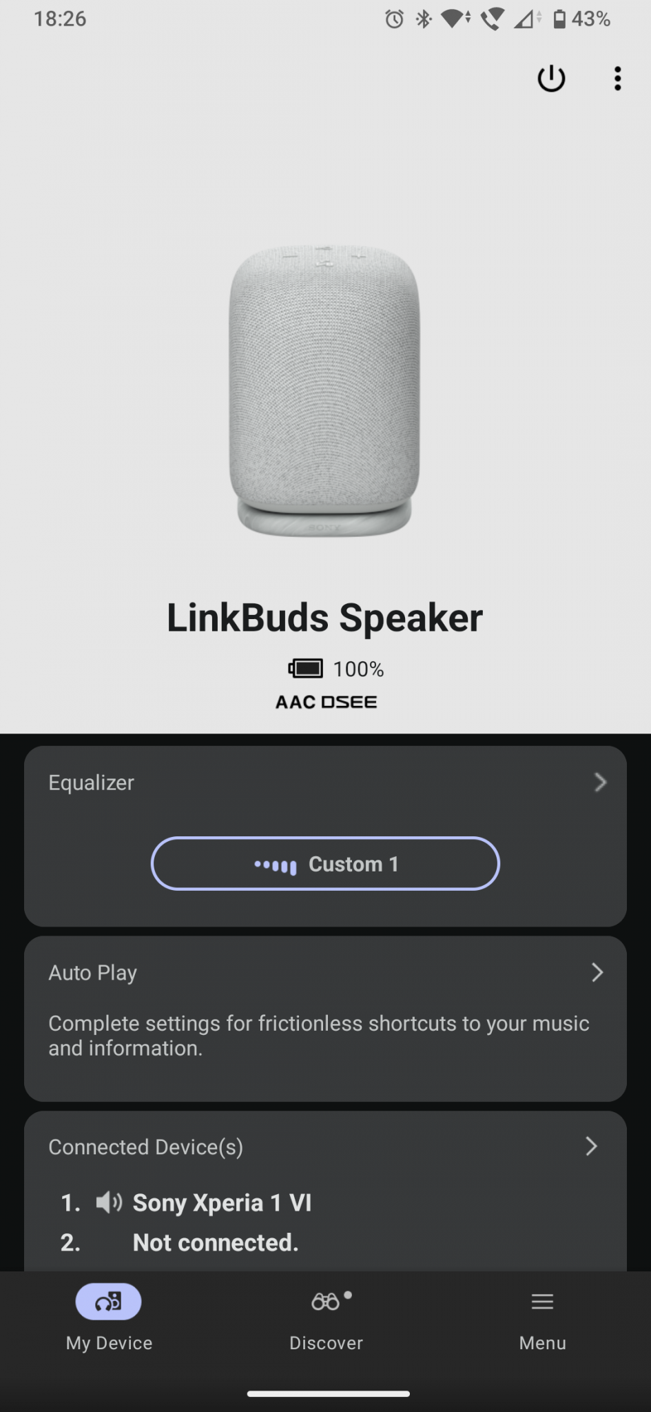 Sony LinkBuds Speaker Review App 1 My Device