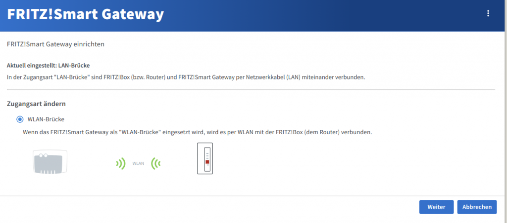 FRITZ!Smart Gateway mit WLAN Router verbinden 2