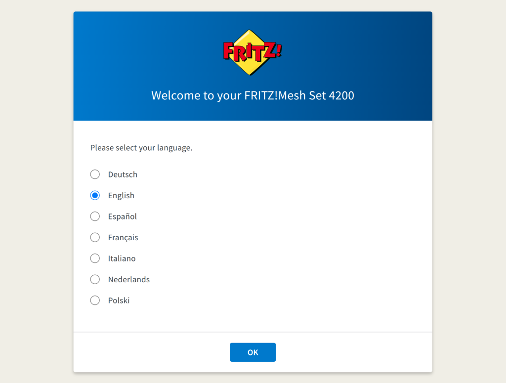 FRITZ!Mesh Set 4200 Setup 1
