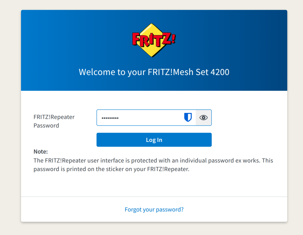 FRITZ!Mesh Set 4200 Setup 2