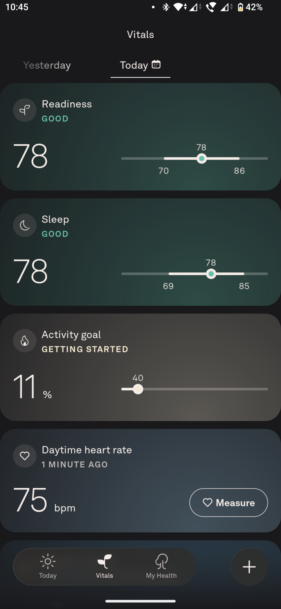 Oura RIng 4 4 Vitals